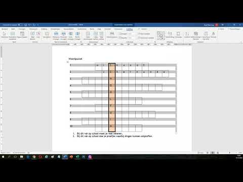 ICT-meester - Instructie: puzzel maken in Word