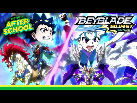 Valt + Honcho vs. Dante + Lui | BEYBLADE BURST SURGE | Netflix After School