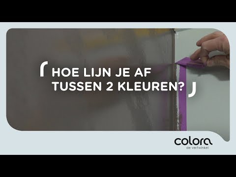 Hoe kan je strak aflijnen tussen twee kleuren? | Verftips van de colora coach