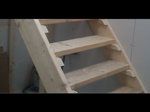 How to build Stairs. Easy steps DIY staircase