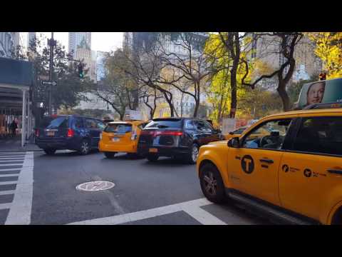 Evening rush hour traffic at 5th avenue in NYC (traffic jam, road rage)