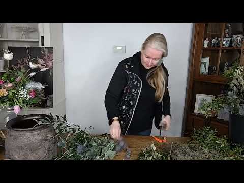 Toef of festoen maken workshop diy bloemschikken