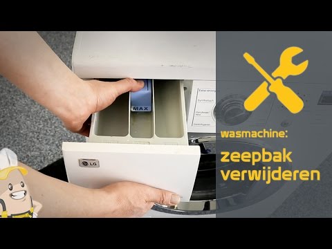 Zeepbak van uw wasmachine verwijderen