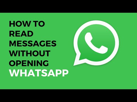 How to Read Messages Without Opening Whatsapp [TRICKS 2023]