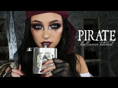 PIRATE HALLOWEEN MAKEUP TUTORIAL / GLAM PIRATE MAKEUP | Stephanie Ledda