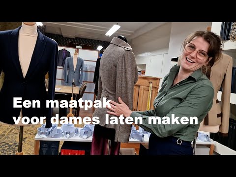 Een maatpak voor dames laten maken.