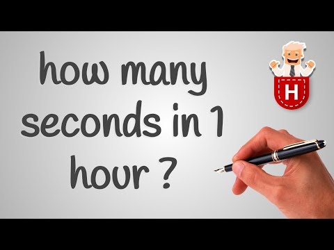 how many seconds in 1 hour