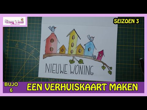 EEN VERHUISKAART MAKEN | bujo 6 seizoen 3