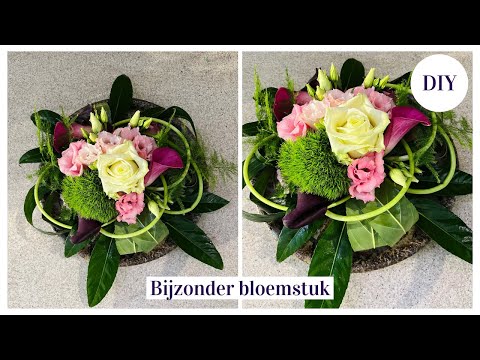 Verbindend BLOEMSTUK | Cursus Bloemschikken #159 | Carlein Tukkers | #DIY #bloemschikken